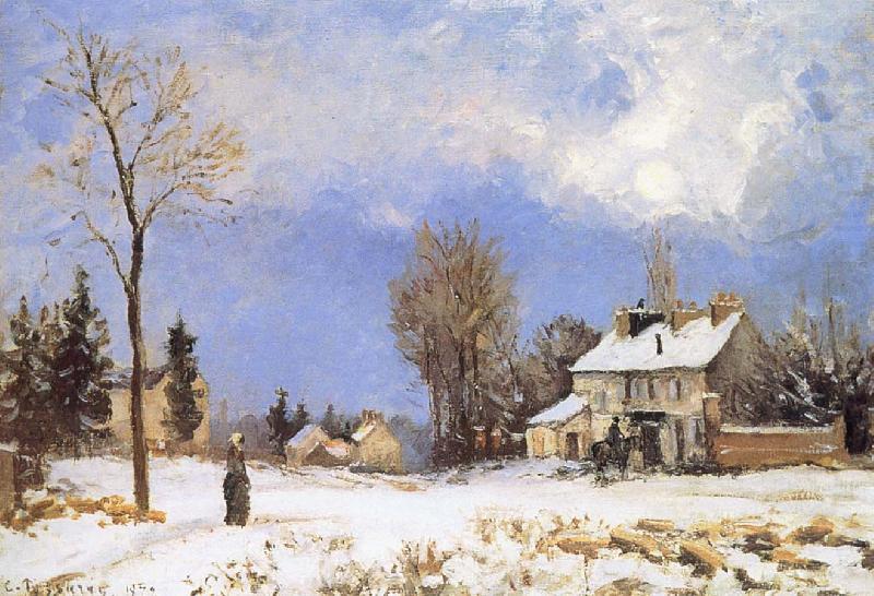 Snow housing, Camille Pissarro